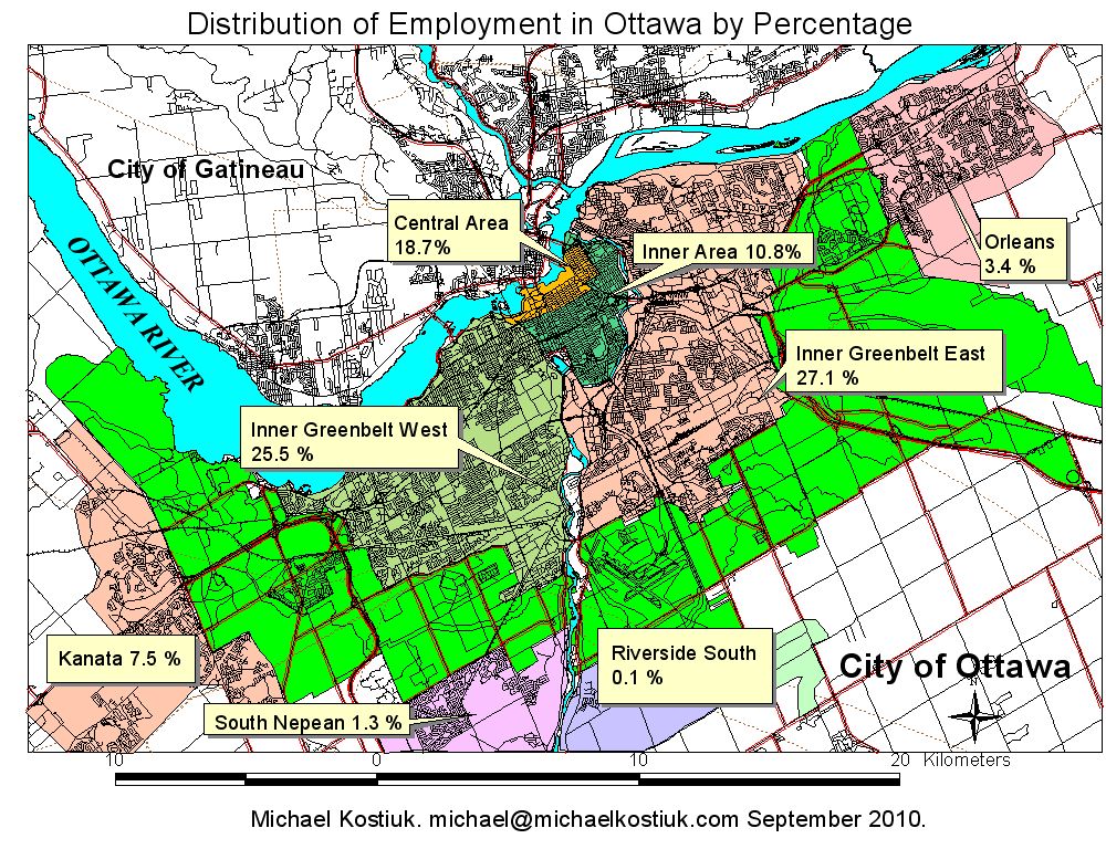Employment Percentage in Ottawa