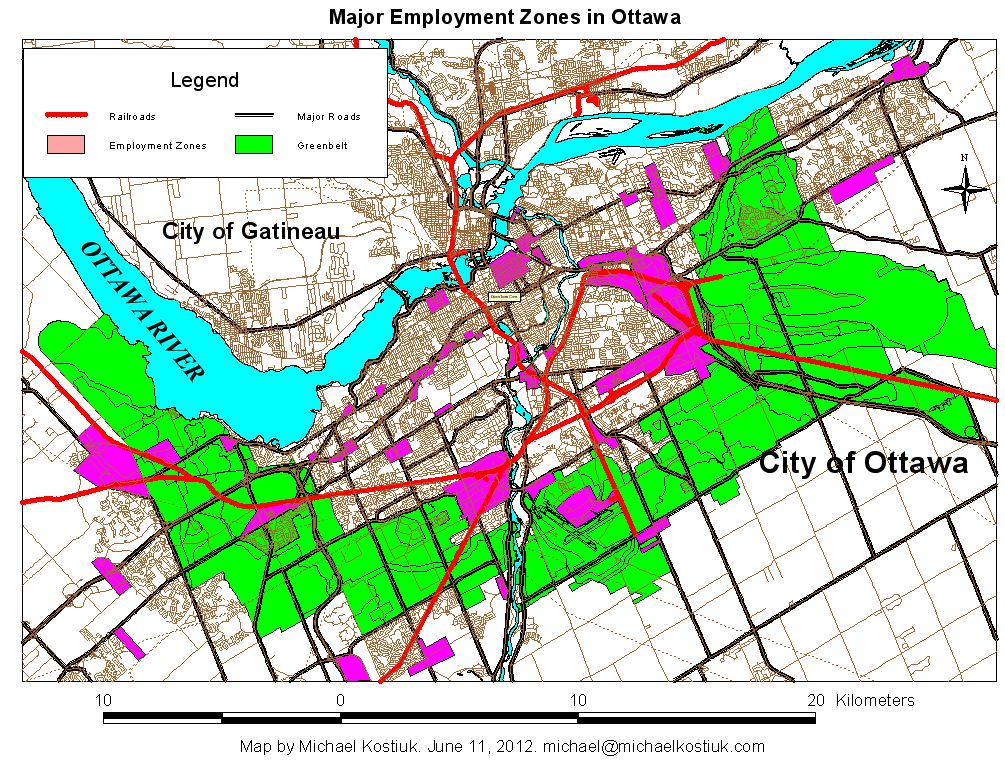 Employment Areas in Ottawa 